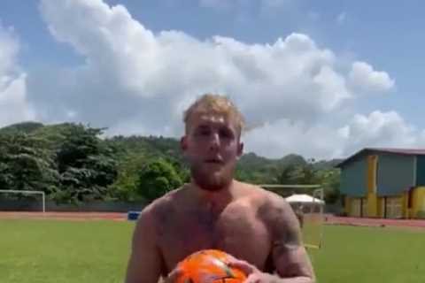 ‘Why don’t his legs belong to rest of body?’ – Jake Paul mocked for hilariously bad penalty after Champions League final
