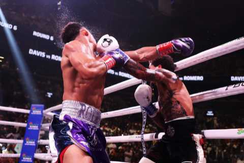 Gervonta Davis wrecks Rolando Romero with devastating left hand in last fight under contract with Floyd Mayweather