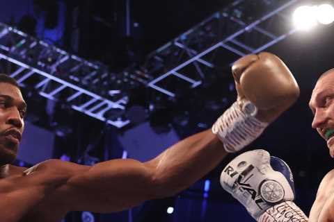‘Lord knows I try’ – Anthony Joshua looks sharp as he begins training to win back world title belts from Oleksandr Usyk