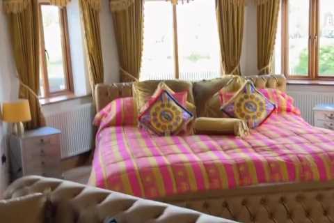 Tyson Fury shows off his and wife Paris’ new custom-made gold bed and sofa and jokes it will ‘get a lot of action’