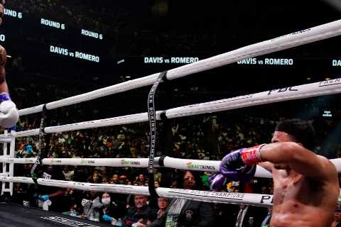 ‘Shut yo bitch ass up’ – Watch Gervonta Davis stop mid-fight to savage Rolly Romero’s trainer during WBA title bout
