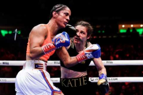 Eddie Hearn says Katie Taylor’s Croke Park rematch vs. Amanda Serrano is off as Puerto Rican ‘doesn’t want’ Ireland date