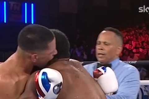 Boxer Edgar Berlanga apologises for ‘Mike Tyson bite’ on opponent and ’embarrassed’ by attack during fight