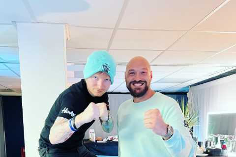 Tyson Fury reveals Ed Sheeran was ‘p***ed off’ about Gypsy King’s record-breaking Wembley crowd against Dillian Whyte