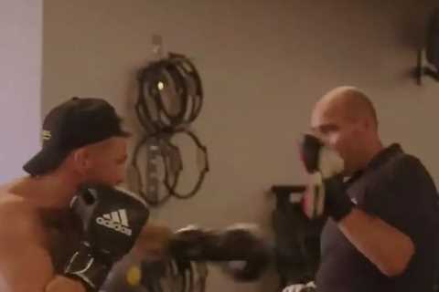 ‘Call these Enders’ – Watch Conor McGregor as he shows off explosive punching power ahead of UFC return