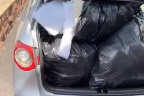 ‘It’s not all glitz and glamour’ – Watch family man Tyson Fury load £20k VW Passat with rubbish for tip run