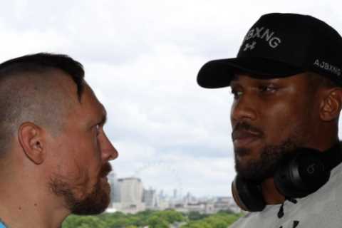Anthony Joshua warns boozed-up students they face broken jaw if they abuse him again – and reveals he bought 100 pizzas