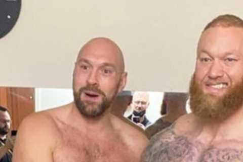 Watch Tyson Fury declare he’s ‘coming for Thor Bjornsson’ as Game of Thrones star issues ‘bloodbath’ warning to Brit
