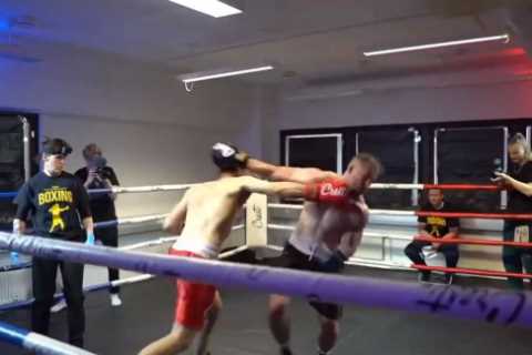 Watch as TikTok star brutally KO’d by YouTuber as medics rush into ring to attend stricken fighter