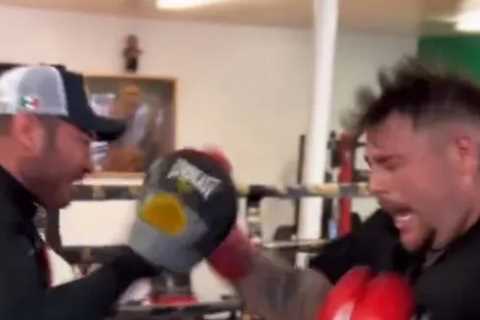 Boxing fans are all saying the same thing as Anthony Joshua’s ex-rival Andy Ruiz Jr releases ‘scary’ training footage