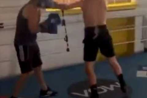 Shocking moment world champion Sunny Edwards beats up Twitter troll who travelled 200 miles for fight