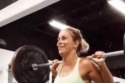 Paige VanZant looks incredible as she works out in the gym just weeks away from bare knuckle showdown