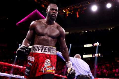 Deontay Wilder reveals he’s ‘trying to get back in the groove’ for mega boxing return as he meets UFC champ Ngannou