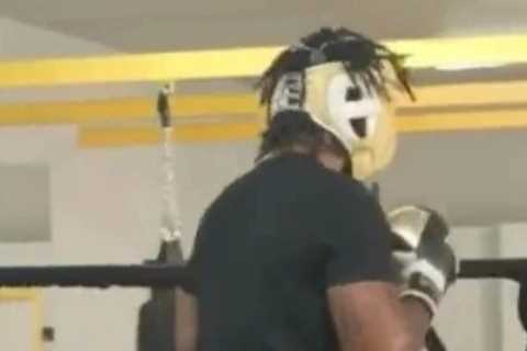 Hasim Rahman Jr releases sparring video showing Jake Paul RUNNING AWAY as bitter fallout from cancelled fight continues