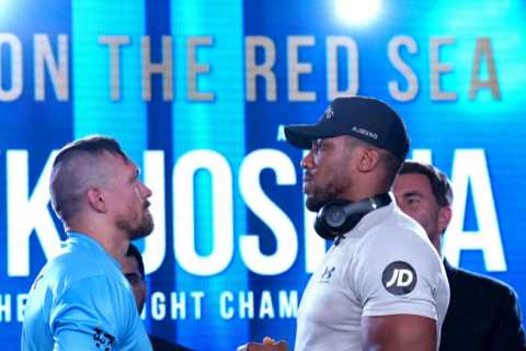 Oleksandr Usyk leaves coaches stunned after doing FIVE HOUR swims to get into shape for Anthony Joshua rematch
