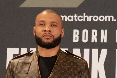 PICTURED: Chris Eubank Jr dons $10,000 Floyd Mayweather-style Louis Vuitton jacket at first Conor Benn press conference