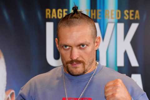 Why is Oleksandr Usyk carrying a stuffed toy donkey into the ring against Anthony Joshua?
