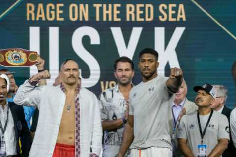 Fighters wanting to feast on his carcass and out of elite – world looks bleak if Joshua loses but he’s staying positive