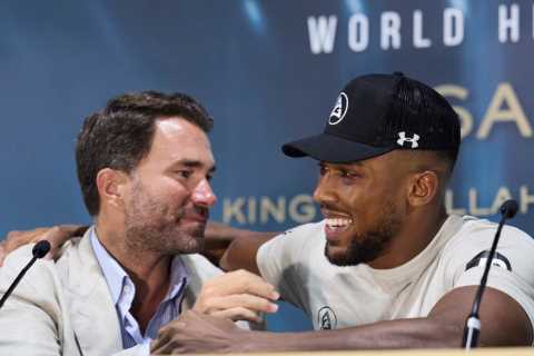 ‘There’s massive fights for him’ – Anthony Joshua has two huge opponents lying in wait for December, reveals Eddie Hearn