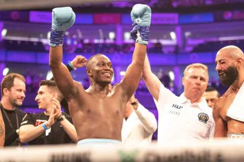Watch KSI’s wild reaction as he watches little brother Deji win first ever fight from backstage at the O2