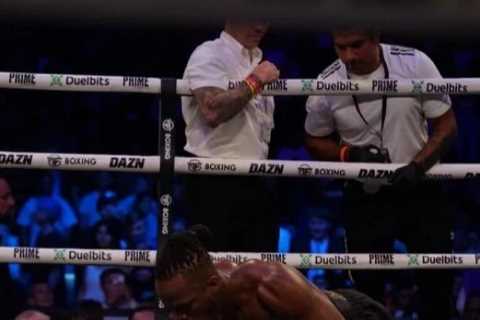 KSI so relaxed during Swarmz fight he did PRESS-UPS between rounds just moments before delivering brutal KO punch