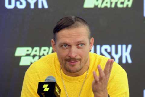 Usyk asked coach ‘should I start now?’ during Anthony Joshua fight after being inspired by Ukrainian front line