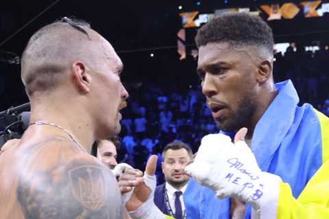 Oleksandr Usyk ready to join Anthony Joshua’s camp for sparring and reveals what he told Brit in ring after rematch