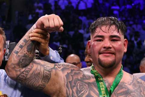 Andy Ruiz Jr scores THREE knockdowns and beats Luis Ortiz on points as Anthony Joshua’s old rival returns with victory