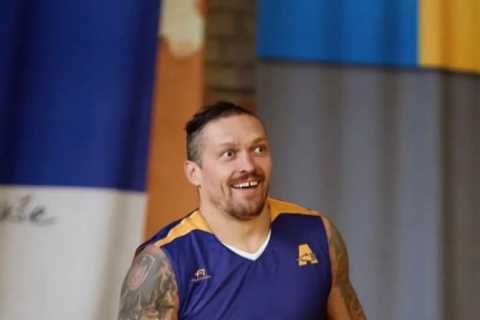 Oleksandr Usyk plays in charity basketball match as he relaxes while Tyson Fury edges closer to Anthony Joshua fight