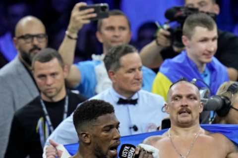 Anthony Joshua offered help in training by Oleksandr Usyk for next fight ahead of Tyson Fury showdown in Cardiff