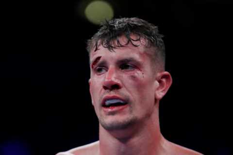 Boxer Nathan Heaney suffers horror cut above eye after headbutt on undercard of Joe Joyce vs Joseph Parker