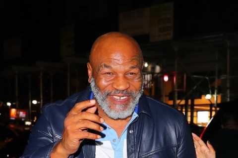 Mike Tyson, 56, in good spirits while out for dinner with woman after struggling to walk or talk due to health battle