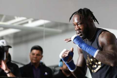Deontay Wilder says statue built in his honour persuaded him NOT to quit boxing and says he is ‘walking, living legend’