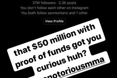 YouTuber Jake Paul messaged UFC star Conor McGregor on Instagram urging him to ‘take the fight pussy’ after $50m offer