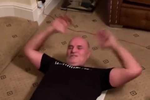 ‘Put some clothes on, what’s wrong with you?’ – Watch naked Tyson Fury shock dad John after barging in on 5.30am workout