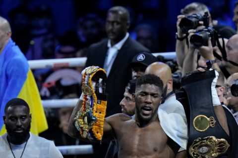 Ricky Hatton admits he wanted to ‘rip the TV off the wall’ during Anthony Joshua’s emotional rant after Usyk loss