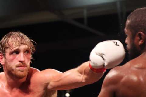 Logan Paul teases he’s back in boxing training as he mocks JMX after knockdown on Misfits Boxing card