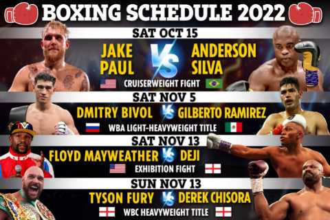 Boxing schedule 2022: Results, upcoming fights including Fury vs Chisora, Jake Paul & Floyd Mayweather NEXT fights