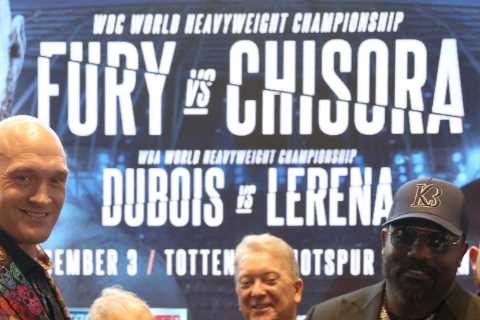 Boxing fans warned to wrap up warm for Tyson Fury vs Derek Chisora for freezing outdoor December fight