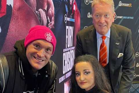 Kind hearted Tyson Fury donates entire £10k bet won off Frank Warren to charity – and hands it over in wads of CASH