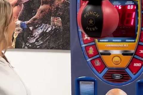 Watch Love Island star Molly-Mae’s punch machine challenge that leaves Tommy Fury in stitches