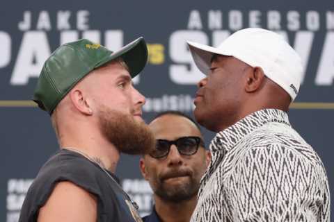 Jake Paul flies private jet to Phoenix and claims record ticket sales for Anderson Silva fight…but bout isn’t sold out