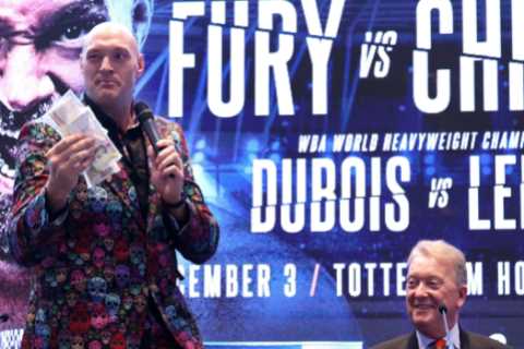 Frank Warren reveals Tyson Fury’s next three fights in heavyweight title plan in devastating blow to Anthony Joshua