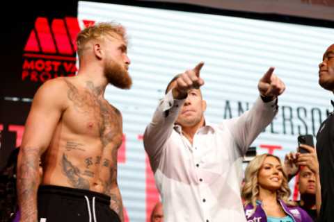 Jake Paul reveals what he told Anderson Silva during intense face-off ahead of fight with UFC legend