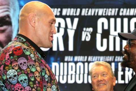 Tyson Fury and Derek Chisora warned rival Oleksandr Usyk could make surprise appearance at Tottenham for trilogy fight