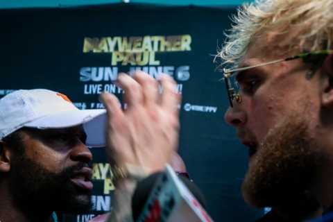 Jake Paul calls out boxing legend Floyd Mayweather for ‘massive’ catchweight fight to settle beef after Miami brawl