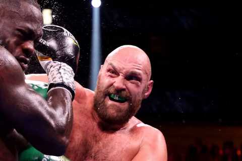 Tyson Fury reacts to Deontay Wilder breaking down in tears following Robert Helenius win and claims CREDIT for it
