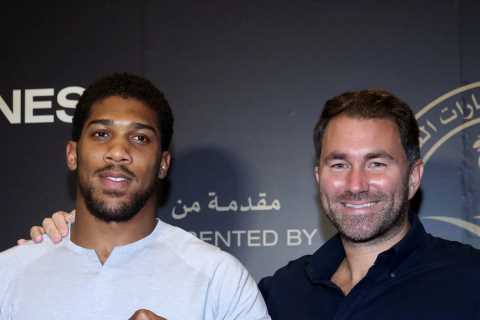 Anthony Joshua’s promoter Eddie Hearn warns not to ‘rule out’ Tyson Fury fight in future after ‘really positive’ talks