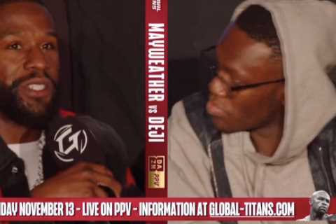 Floyd Mayweather reveals talks to fight in the UK in February after exhibition British YouTube boxing star Deji
