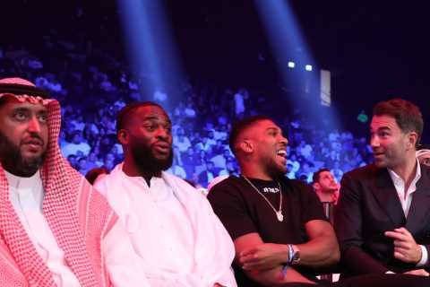 Anthony Joshua’s promoter Eddie Hearn reveals ‘frontrunner’ for boxing return and says they called Tyson Fury’s bluff